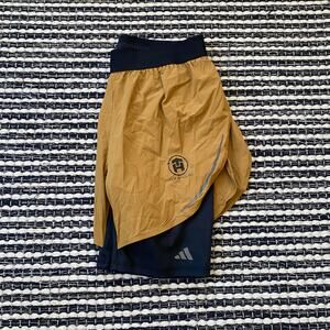 🌿Tone House  X Adidas Mens Mustard Slim Fit Coupe Active Shorts M 5"